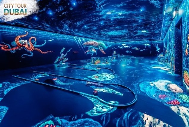 3D Blacklight Minigolf Dubai - 1 Hour