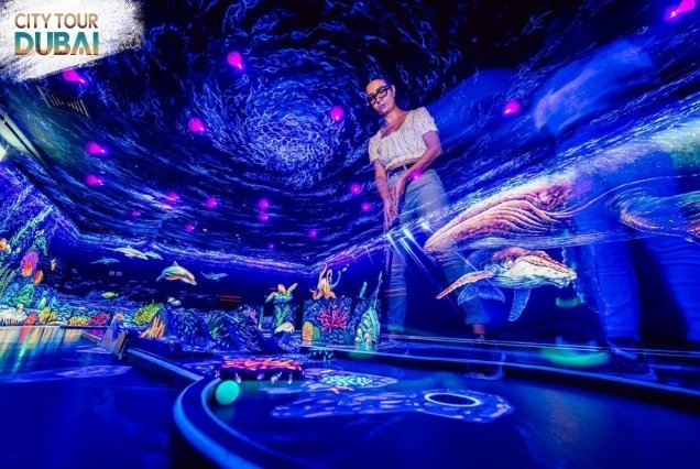 3D Blacklight Minigolf Dubai - 1 Hour