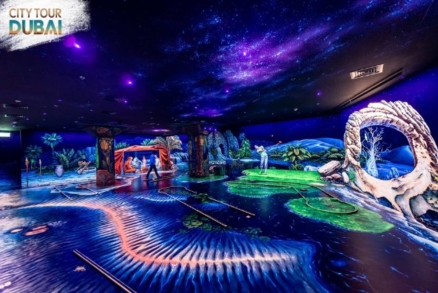 3D Blacklight Minigolf Dubai - 1 Hour