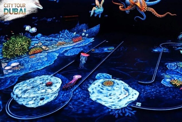 3D Blacklight Minigolf Dubai - 1 Hour